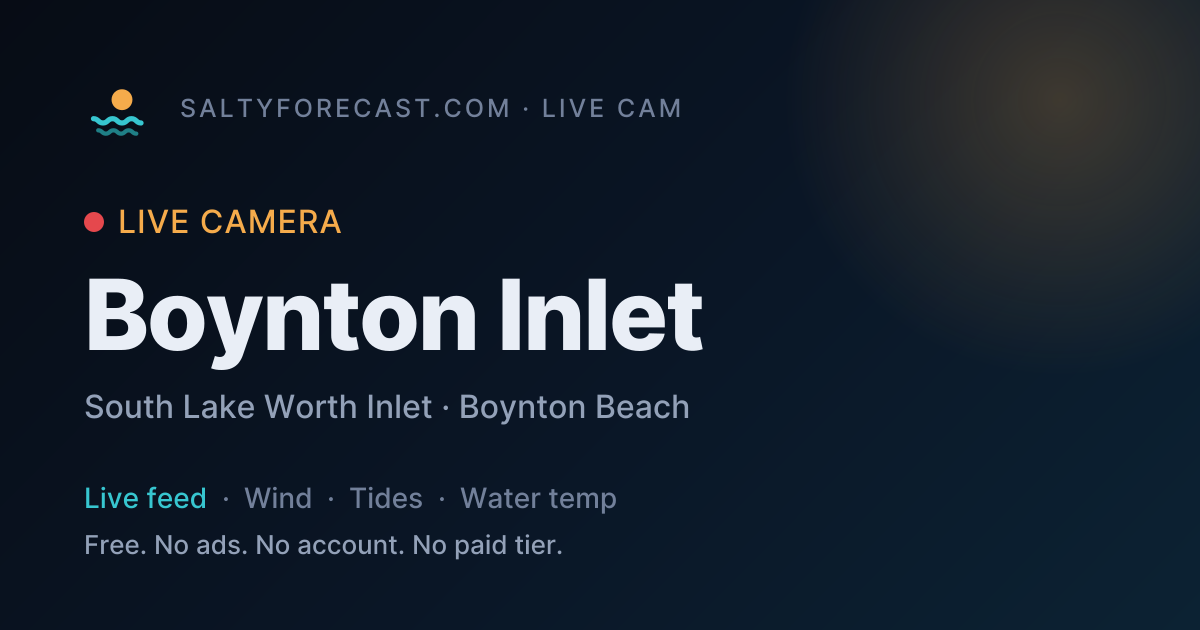 Boynton Inlet Cam · Live Stream