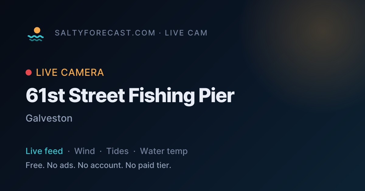 Galveston Fishing Pier Cam · Live Stream